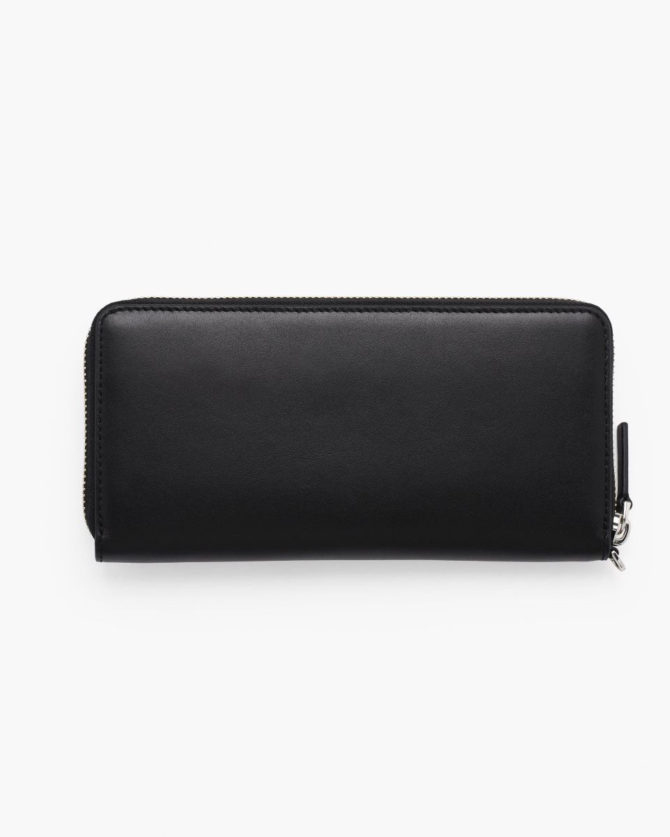 μεγάλα πορτοφόλια Marc Jacobs The Covered J Marc Continental Wallet γυναικεια μαυρα | 594361GLV