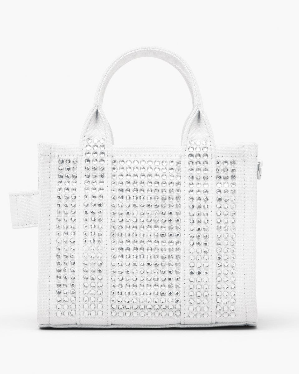 Μίνι Τσάντες Marc Jacobs The Crystal Canvas Crossbody Tote Bag γυναικεια ασπρα | 530829UKL