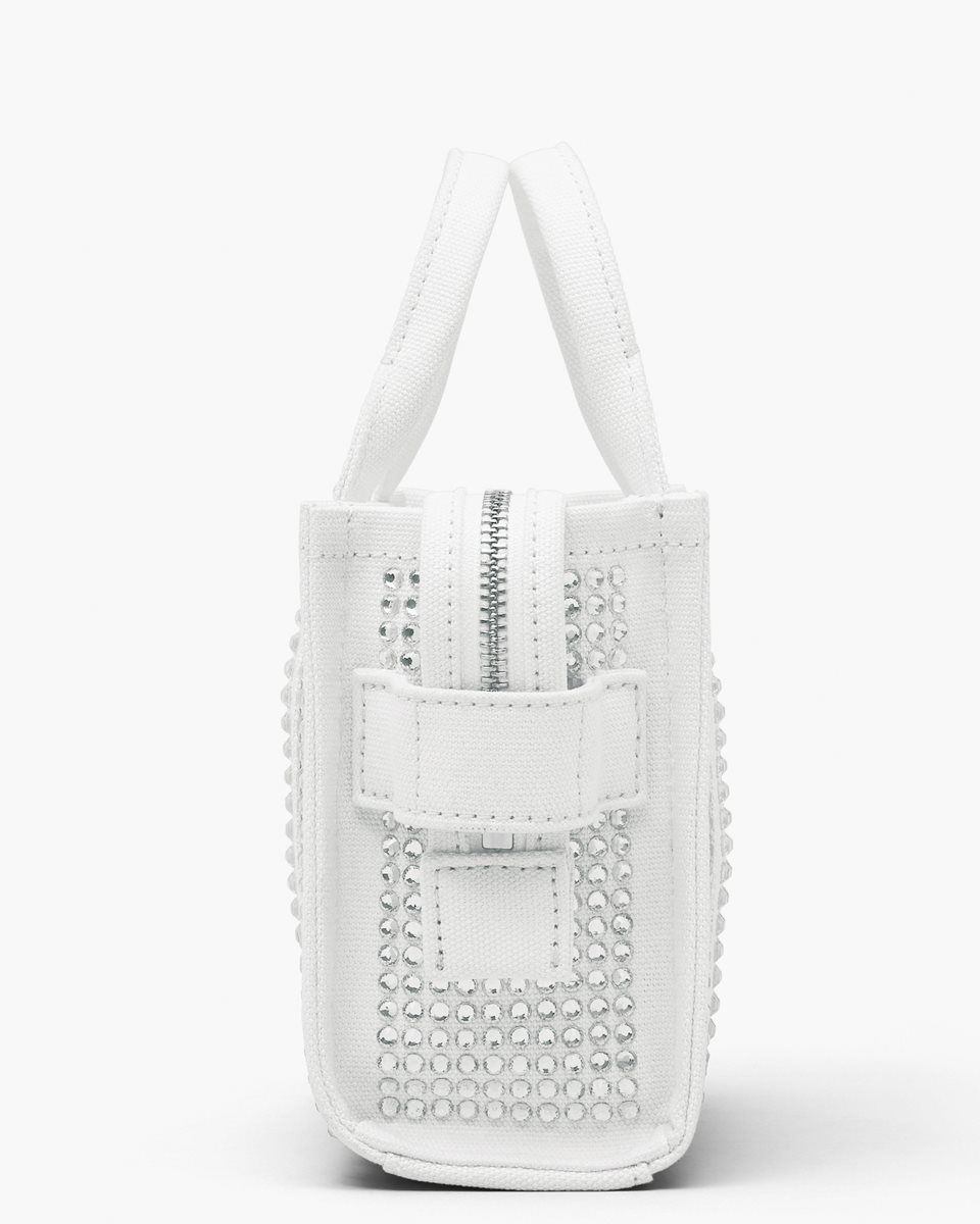 Μίνι Τσάντες Marc Jacobs The Crystal Canvas Crossbody Tote Bag γυναικεια ασπρα | 530829UKL