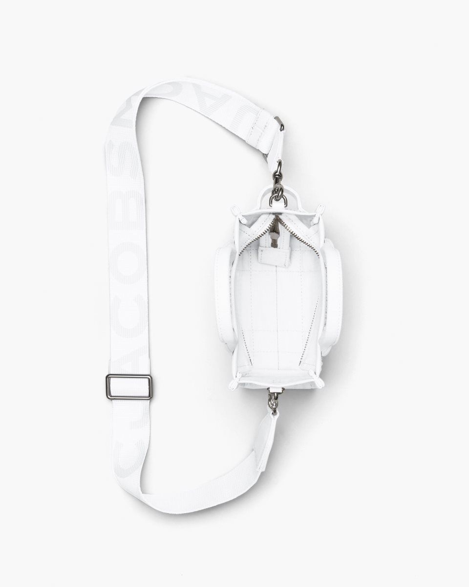 Μίνι Τσάντες Marc Jacobs The Crystal Canvas Crossbody Tote Bag γυναικεια ασπρα | 530829UKL