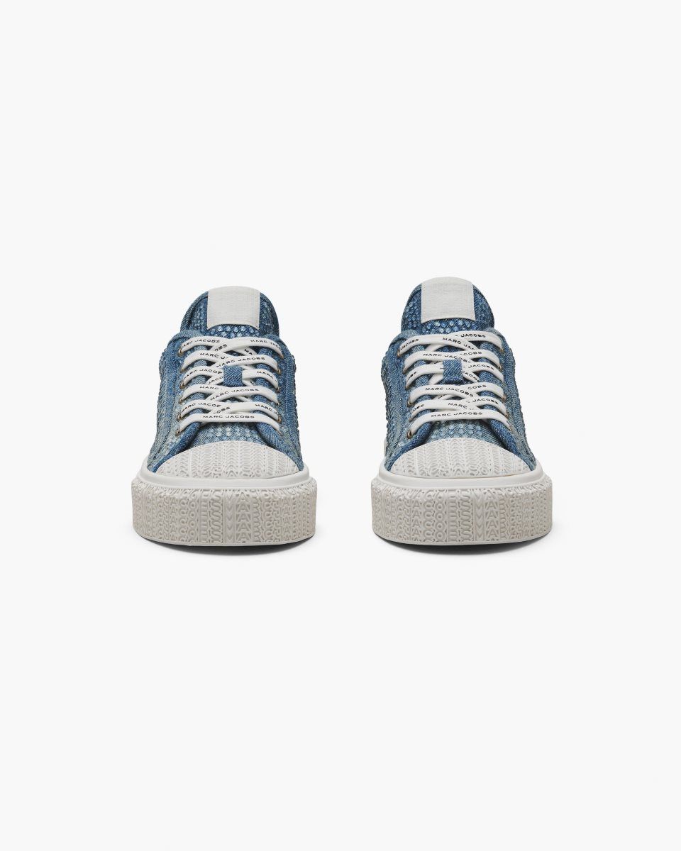 Αθλητικα Παπουτσια Marc Jacobs The Crystal Denim Sneaker γυναικεια ανοιχτο μπλε | 054172TYH