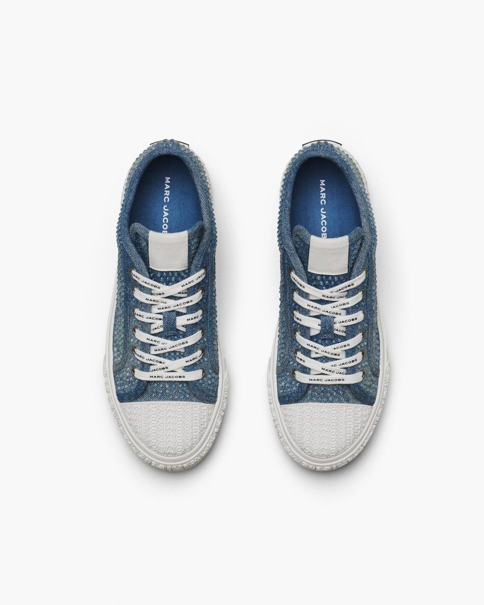 Αθλητικα Παπουτσια Marc Jacobs The Crystal Denim Sneaker γυναικεια ανοιχτο μπλε | 054172TYH