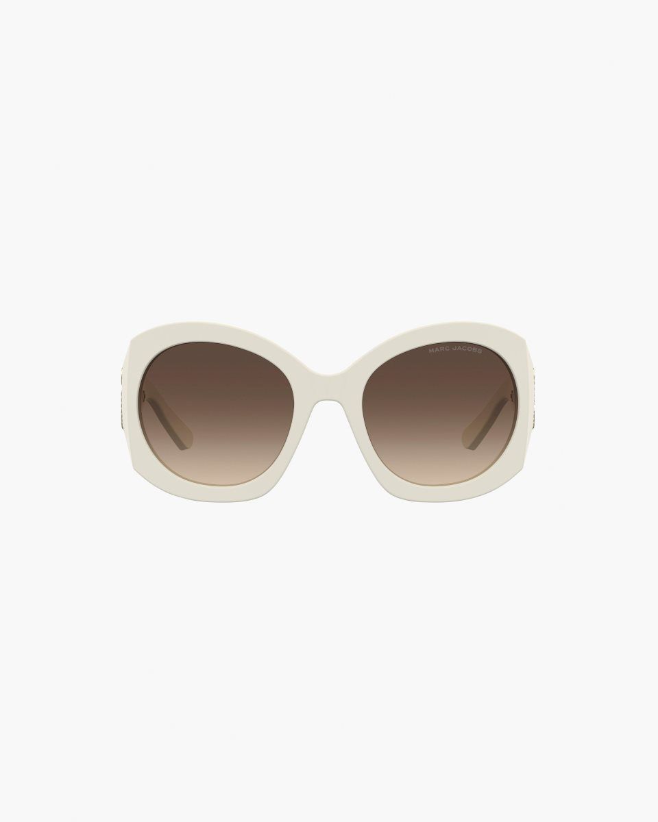 Γυαλια Ηλιου Marc Jacobs The Crystal J Marc Oversized Sunglasses γυναικεια ασπρα | 435961SZJ