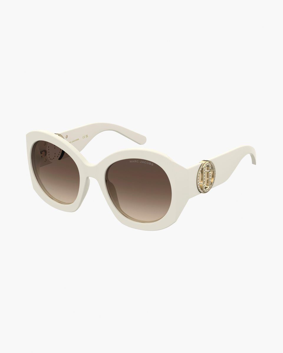 Γυαλια Ηλιου Marc Jacobs The Crystal J Marc Oversized Sunglasses γυναικεια ασπρα | 435961SZJ