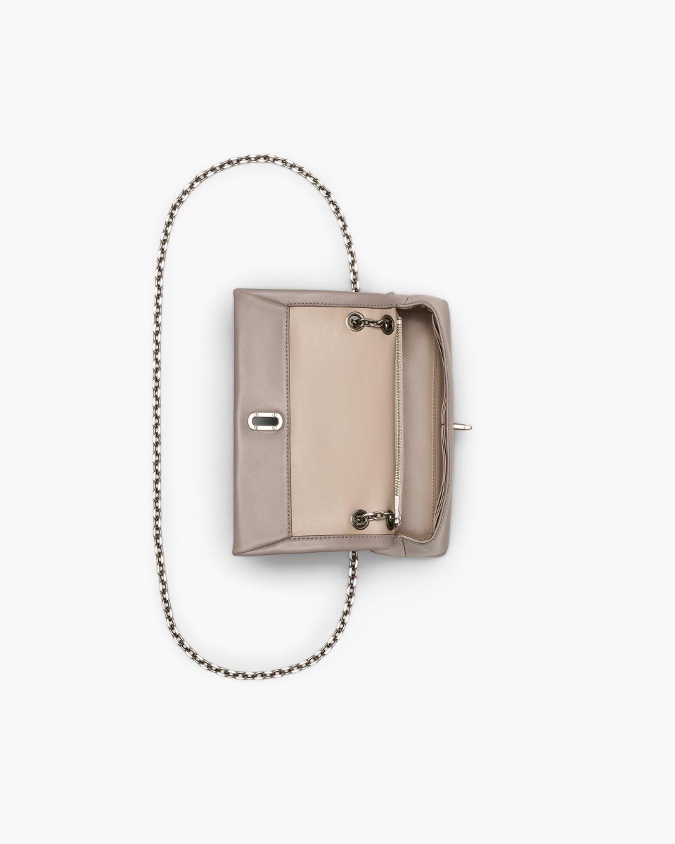 μεγάλα πορτοφόλια Marc Jacobs The Dual Chain Wallet γυναικεια Cement | 213754OVL