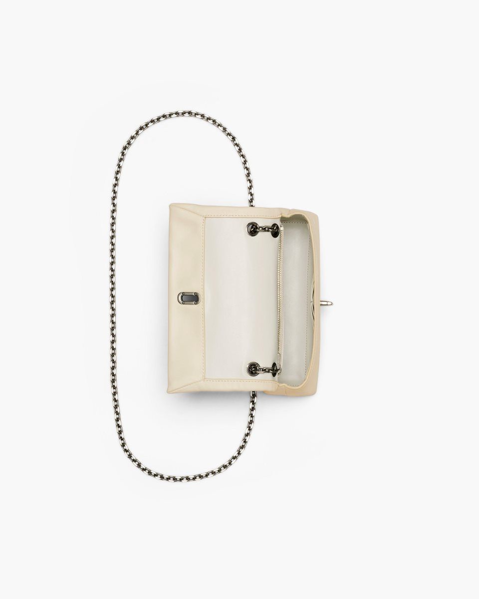 μεγάλα πορτοφόλια Marc Jacobs The Dual Chain Wallet γυναικεια ασπρα | 541039ZSL