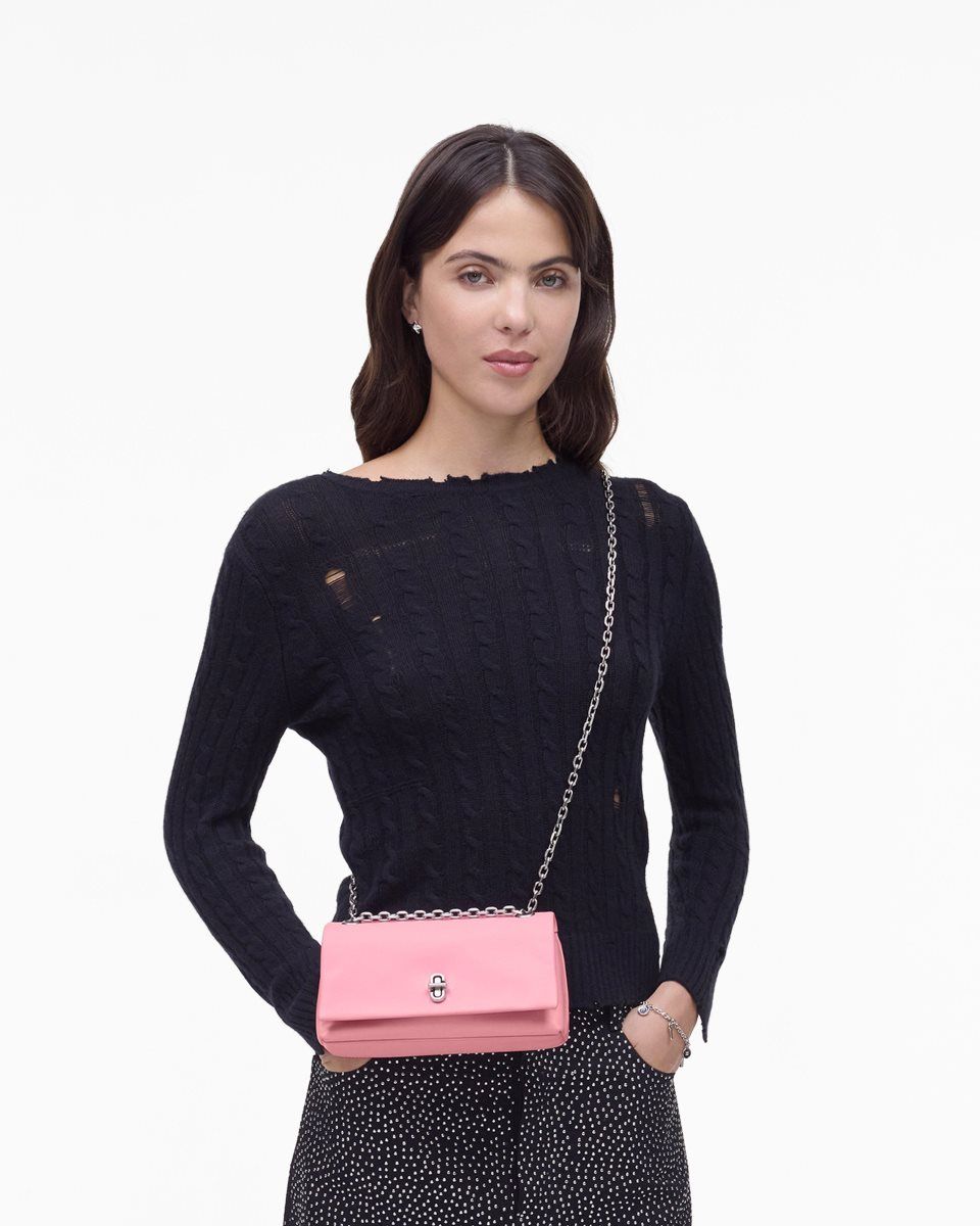 μεγάλα πορτοφόλια Marc Jacobs The Dual Chain Wallet γυναικεια ροζ | 792614CHD