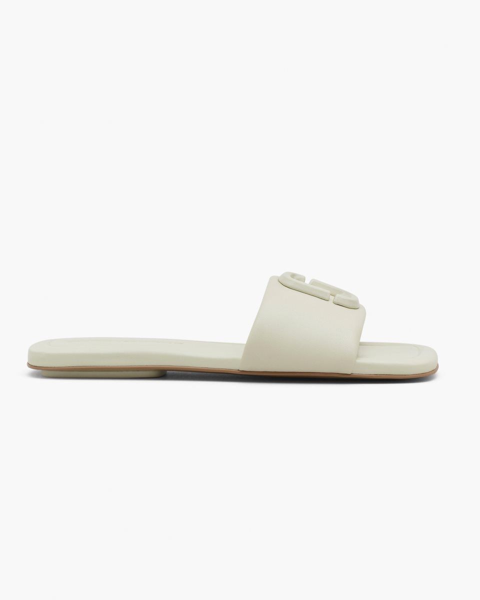 Παπουτσια Φλατ Marc Jacobs The J Marc Leather Sandal γυναικεια ασπρα | 915206SPL