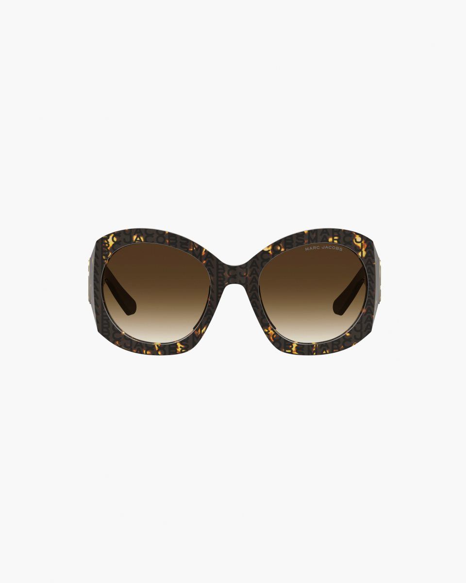 Γυαλια Ηλιου Marc Jacobs The J Marc Monogram Round Sunglasses γυναικεια Havana | 162473EVQ