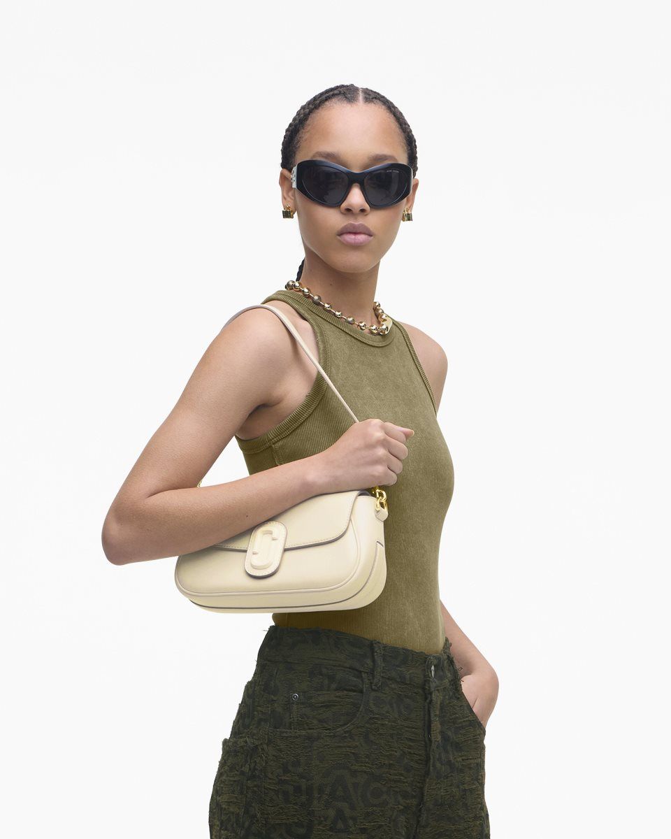 τσάντεσ ώμου Marc Jacobs The Large Clover Shoulder Bag γυναικεια ασπρα | 658794MYB