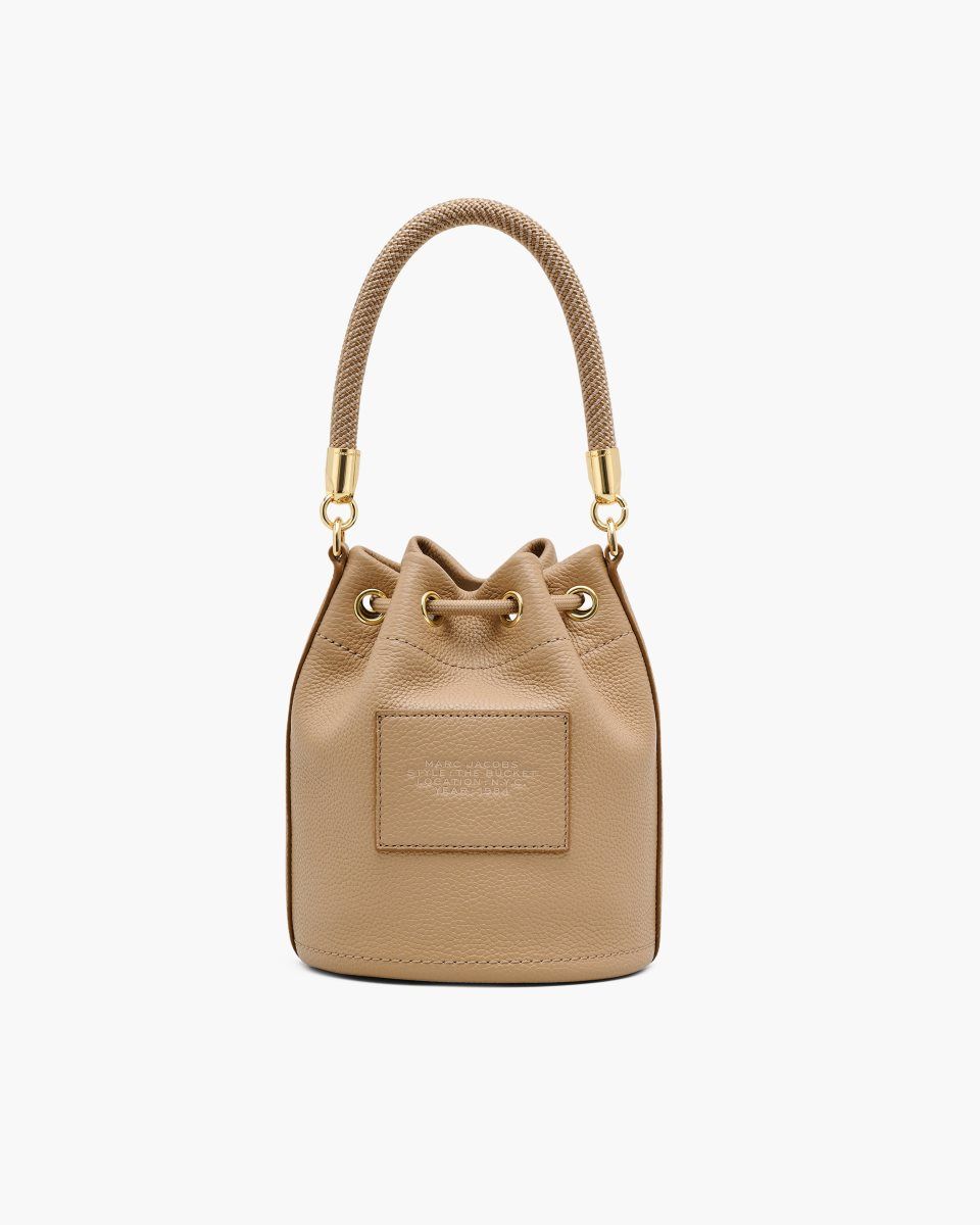 τσάντεσ χιαστί Marc Jacobs The Leather Bucket Bag γυναικεια καφε | 653780MBK