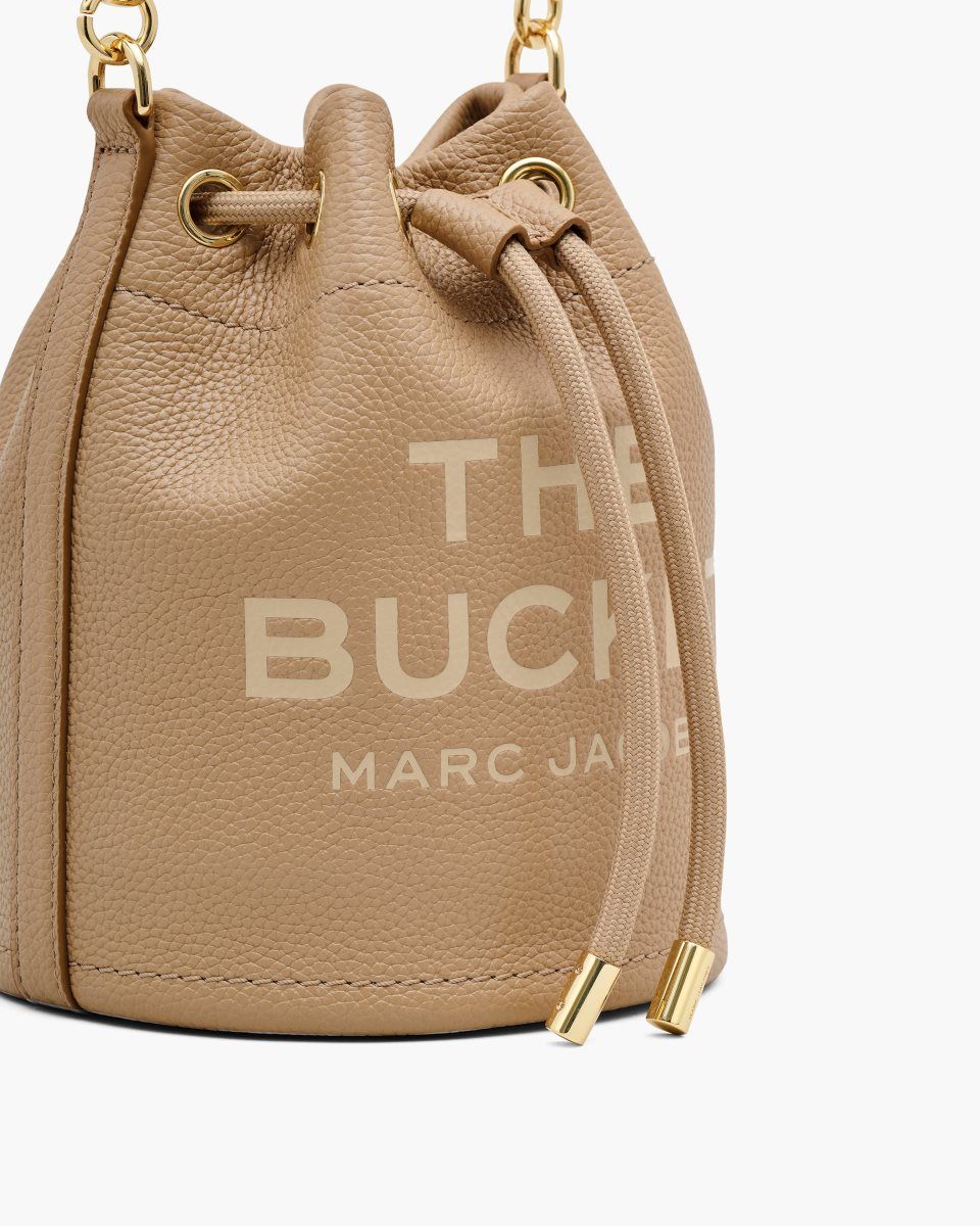 τσάντεσ χιαστί Marc Jacobs The Leather Bucket Bag γυναικεια καφε | 653780MBK