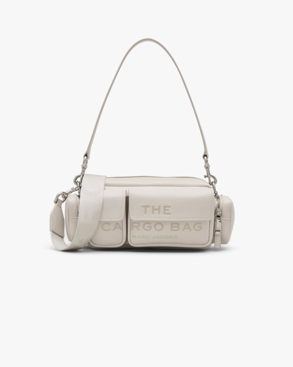 τσάντεσ ώμου Marc Jacobs The Leather Cargo Bag γυναικεια ασημι | 074596JTX