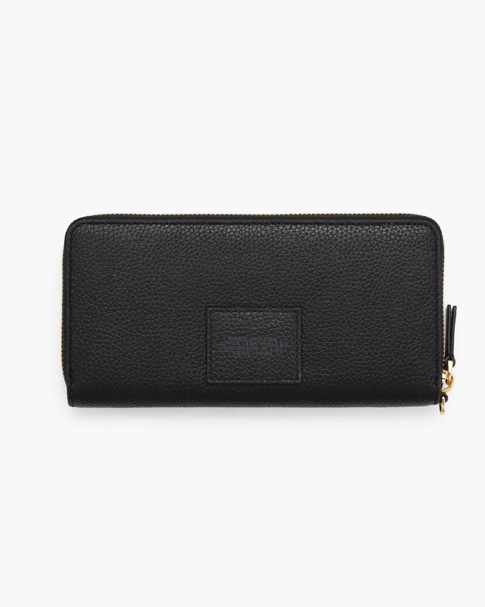 μεγάλα πορτοφόλια Marc Jacobs The Leather Continental Wallet γυναικεια μαυρα | 562413GSU