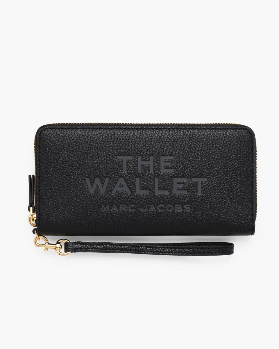 μεγάλα πορτοφόλια Marc Jacobs The Leather Continental Wallet γυναικεια μαυρα | 562413GSU