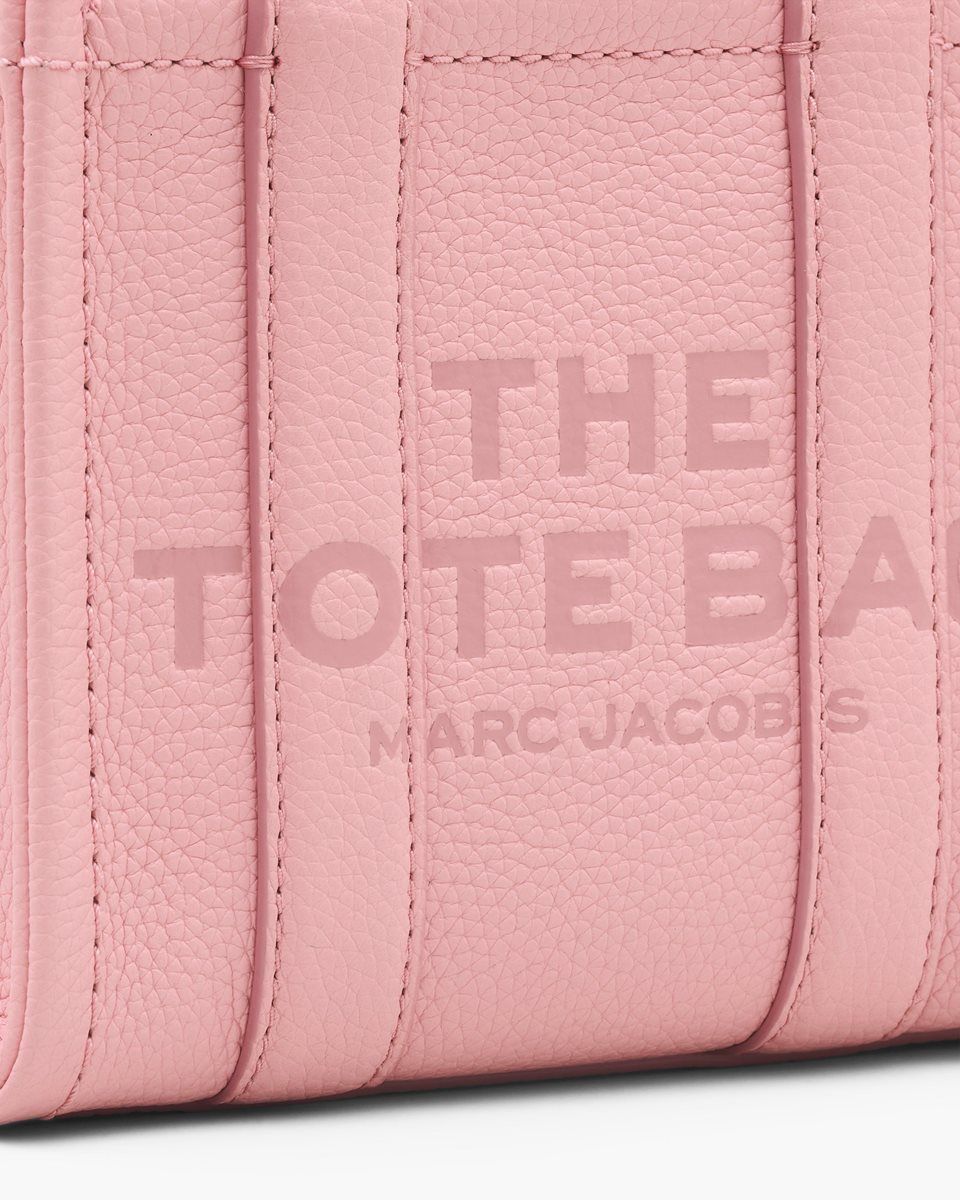 τσάντεσ χιαστί Marc Jacobs The Leather Crossbody Tote Bag γυναικεια ροζ | 130794OHP