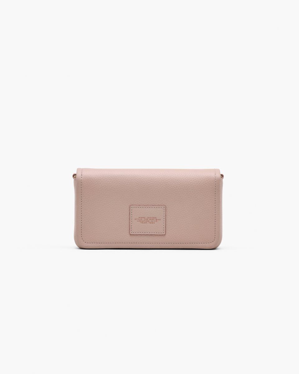 μεγάλα πορτοφόλια Marc Jacobs The Leather Mini Bag γυναικεια ροζ | 048693SLB