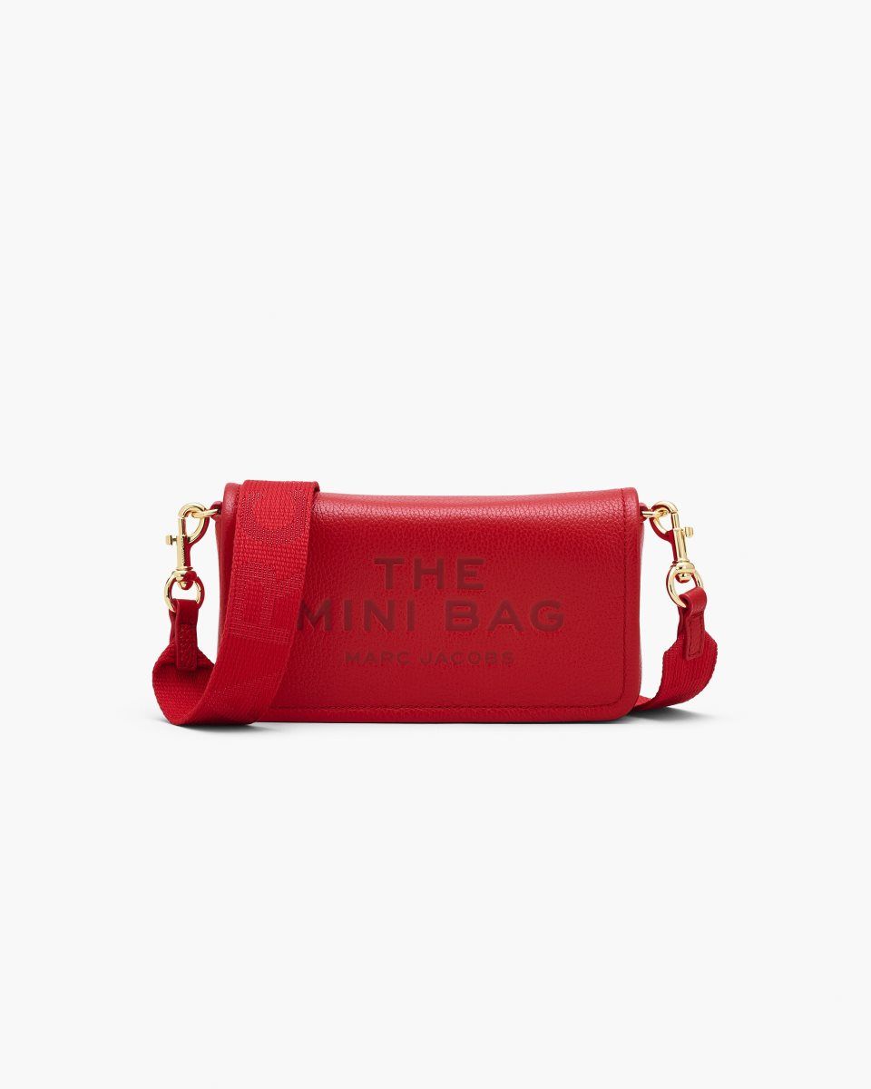 μεγάλα πορτοφόλια Marc Jacobs The Leather Mini Bag γυναικεια κοκκινα | 562904DOJ