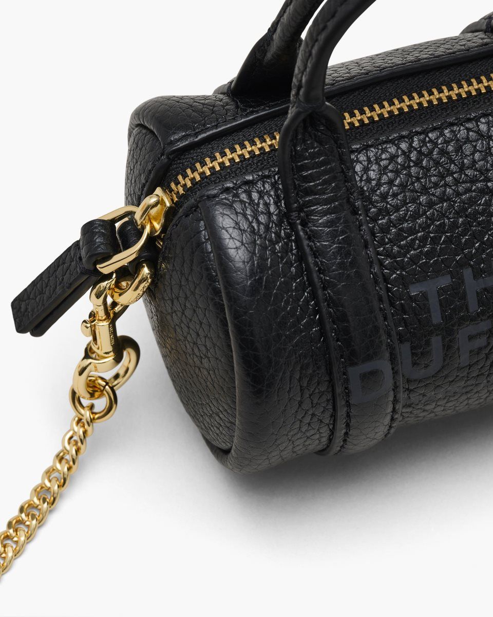 Μίνι Τσάντες Marc Jacobs The Leather Nano Duffle Crossbody γυναικεια μαυρα | 967518YPX