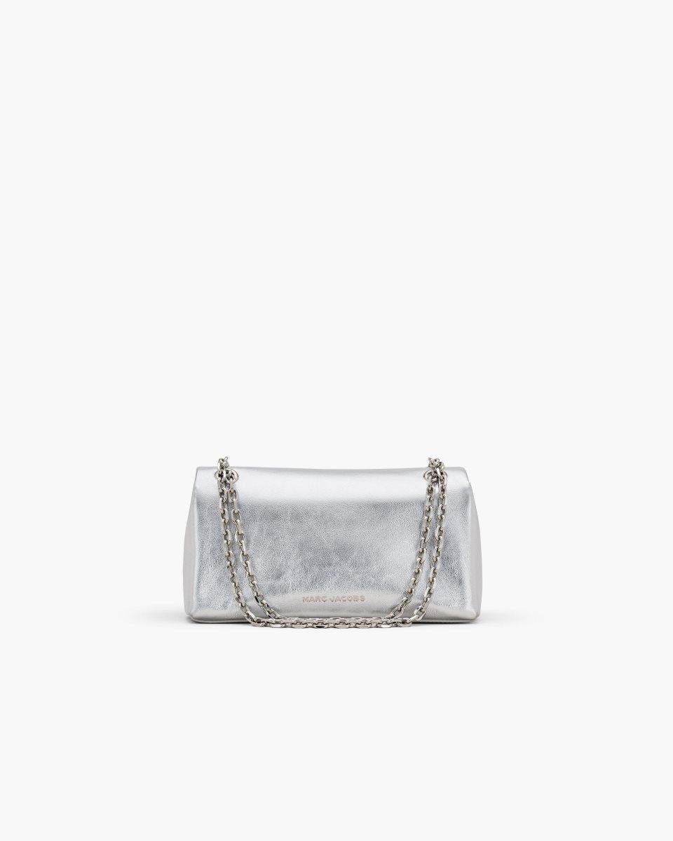 μεγάλα πορτοφόλια Marc Jacobs The Metallic Dual Chain Wallet γυναικεια ασημι | 327564IOA