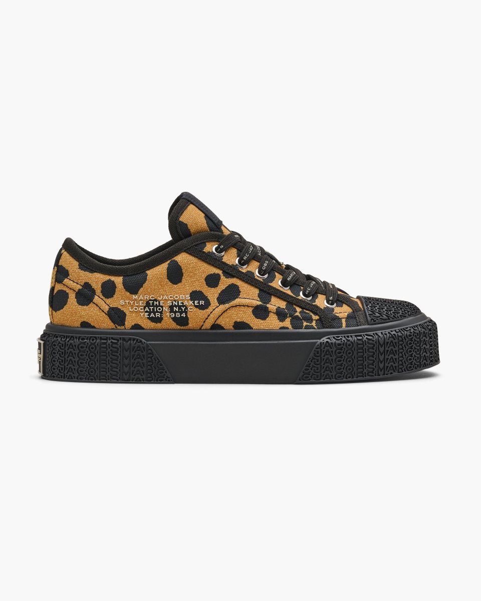 Αθλητικα Παπουτσια Marc Jacobs The Printed Canvas Sneaker γυναικεια μαυρα Πολύχρωμο | 196230NED