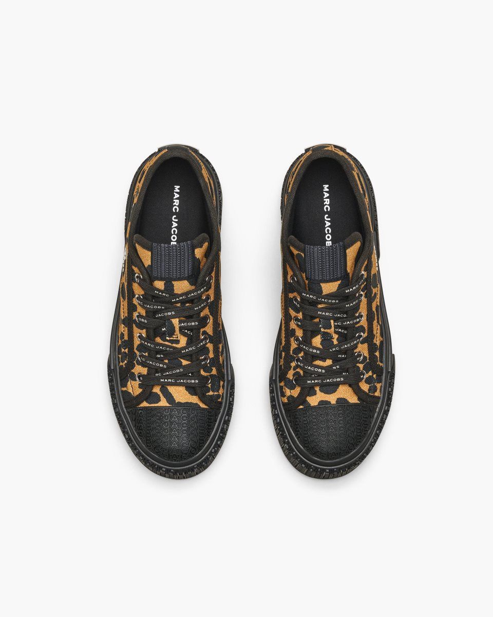 Αθλητικα Παπουτσια Marc Jacobs The Printed Canvas Sneaker γυναικεια μαυρα Πολύχρωμο | 196230NED