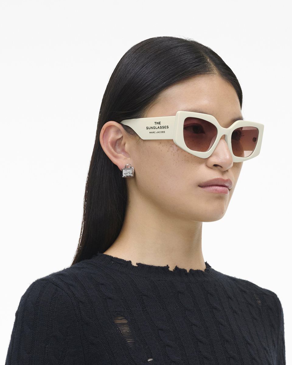 Γυαλια Ηλιου Marc Jacobs The Square Cat Eye Sunglasses γυναικεια ασπρα | 597026BYQ