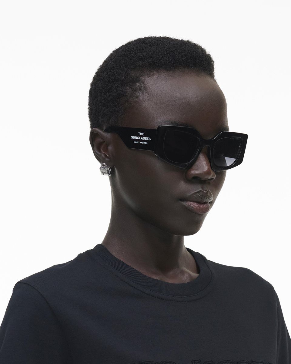 Γυαλια Ηλιου Marc Jacobs The Square Cat Eye Sunglasses γυναικεια μαυρα | 120948HBJ