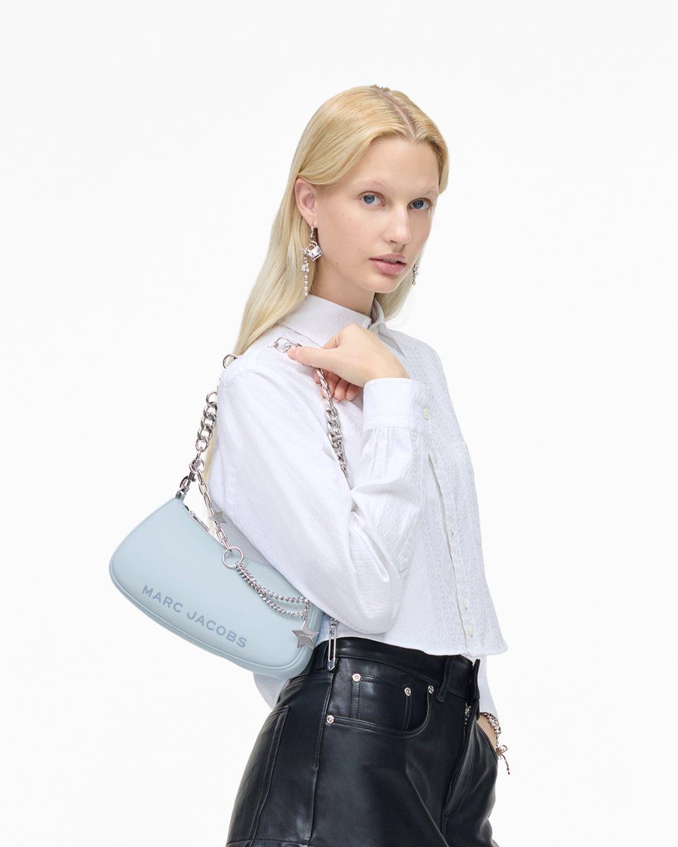 τσάντεσ ώμου Marc Jacobs The Star Charm Shoulder Bag γυναικεια μπλε | 579812ZCW