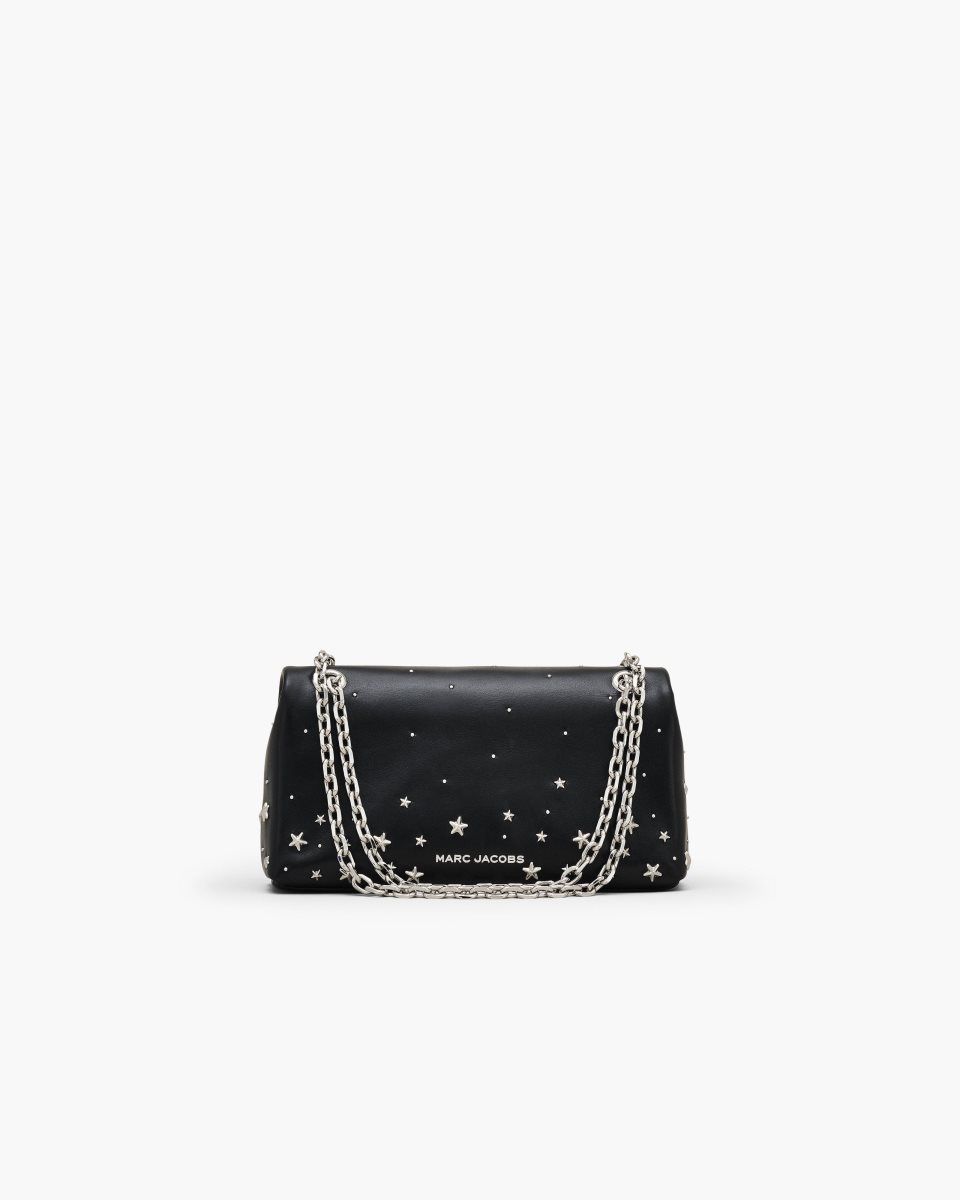 μεγάλα πορτοφόλια Marc Jacobs The Star Studded Dual Chain Wallet γυναικεια μαυρα | 741603IZB