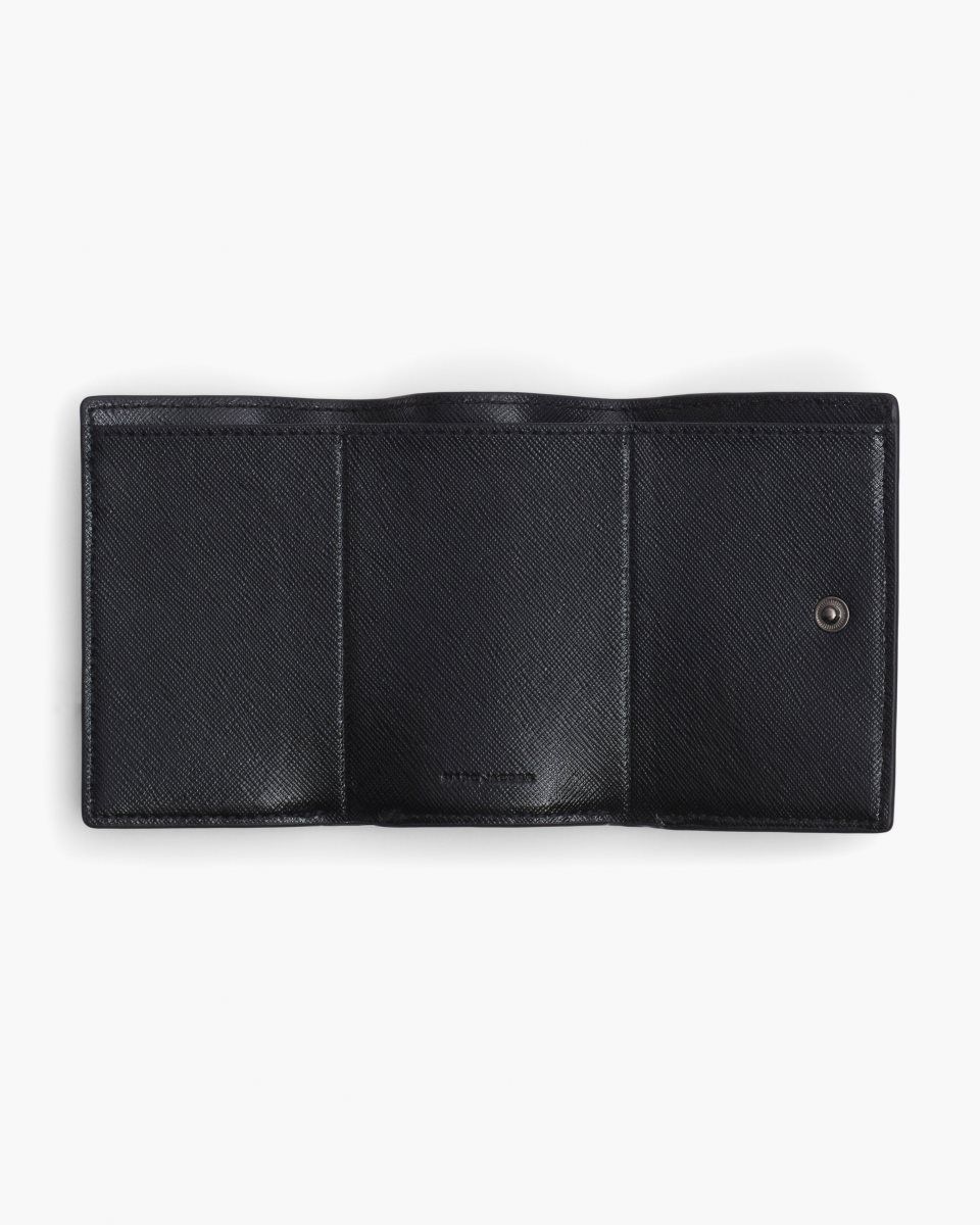 μικρά πορτοφόλια Marc Jacobs The Utility Snapshot DTM Mini Trifold Wallet γυναικεια μαυρα | 038276NQC