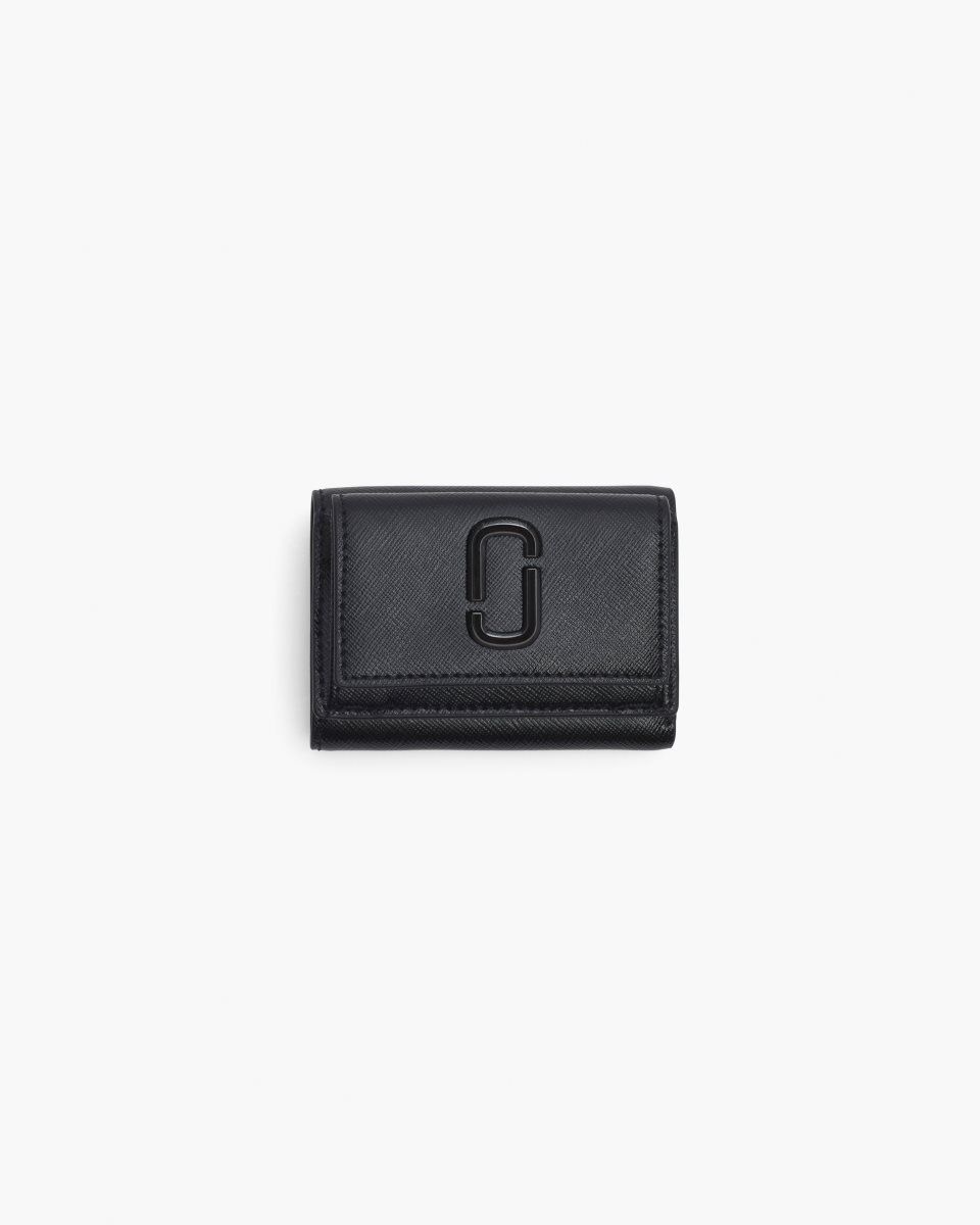 μικρά πορτοφόλια Marc Jacobs The Utility Snapshot DTM Mini Trifold Wallet γυναικεια μαυρα | 038276NQC