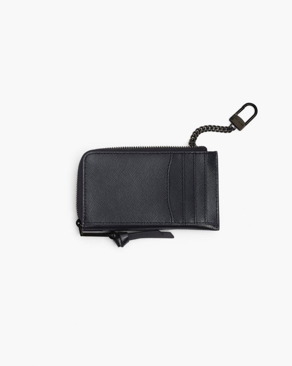 μικρά πορτοφόλια Marc Jacobs The Utility Snapshot DTM Top Zip Multi Wallet γυναικεια μαυρα | 915472DIS