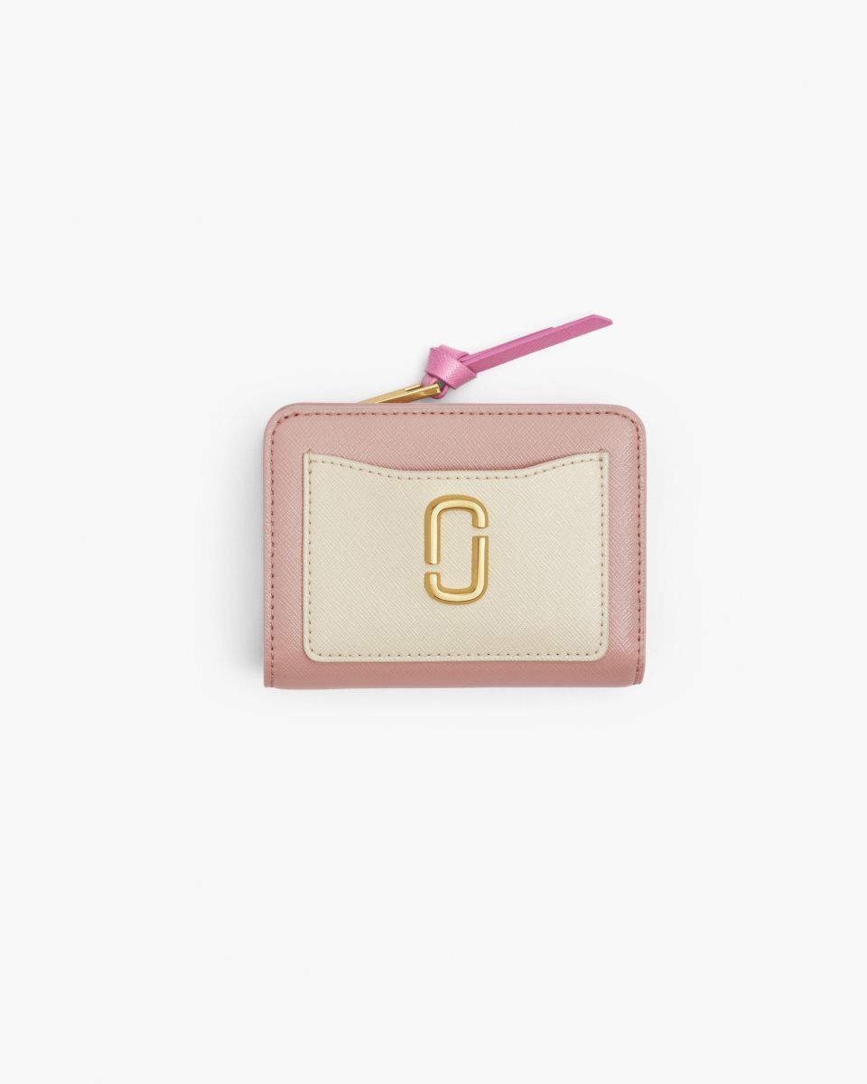 μικρά πορτοφόλια Marc Jacobs The Utility Snapshot Mini Compact Wallet γυναικεια ροζ Πολύχρωμο | 695418DAI