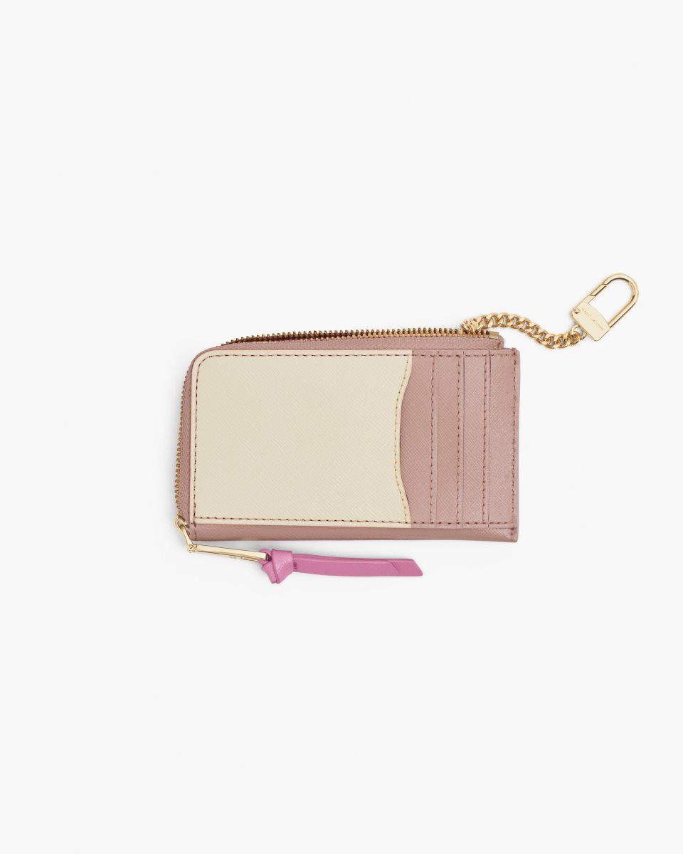 μικρά πορτοφόλια Marc Jacobs The Utility Snapshot Top Zip Multi Wallet γυναικεια ροζ Πολύχρωμο | 391784TDI