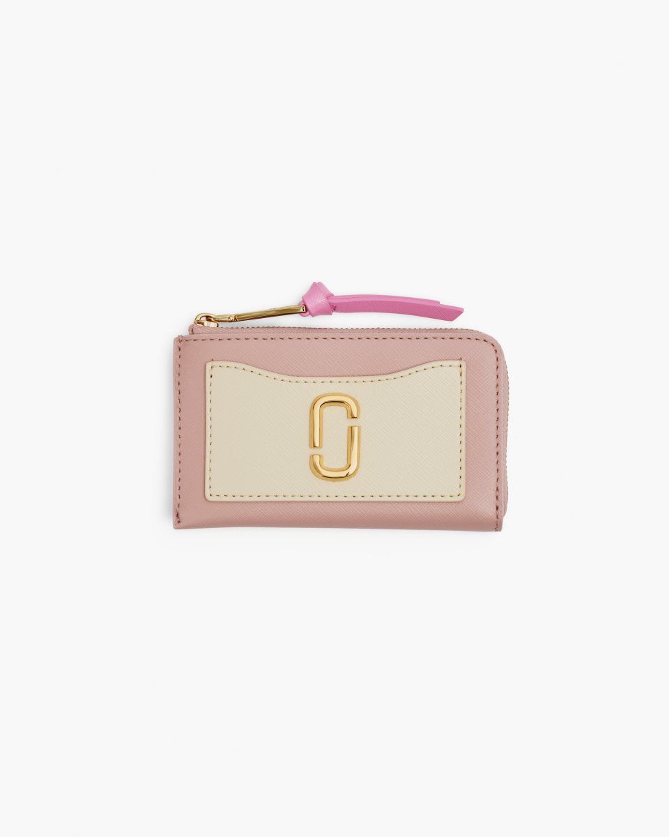 μικρά πορτοφόλια Marc Jacobs The Utility Snapshot Top Zip Multi Wallet γυναικεια ροζ Πολύχρωμο | 391784TDI