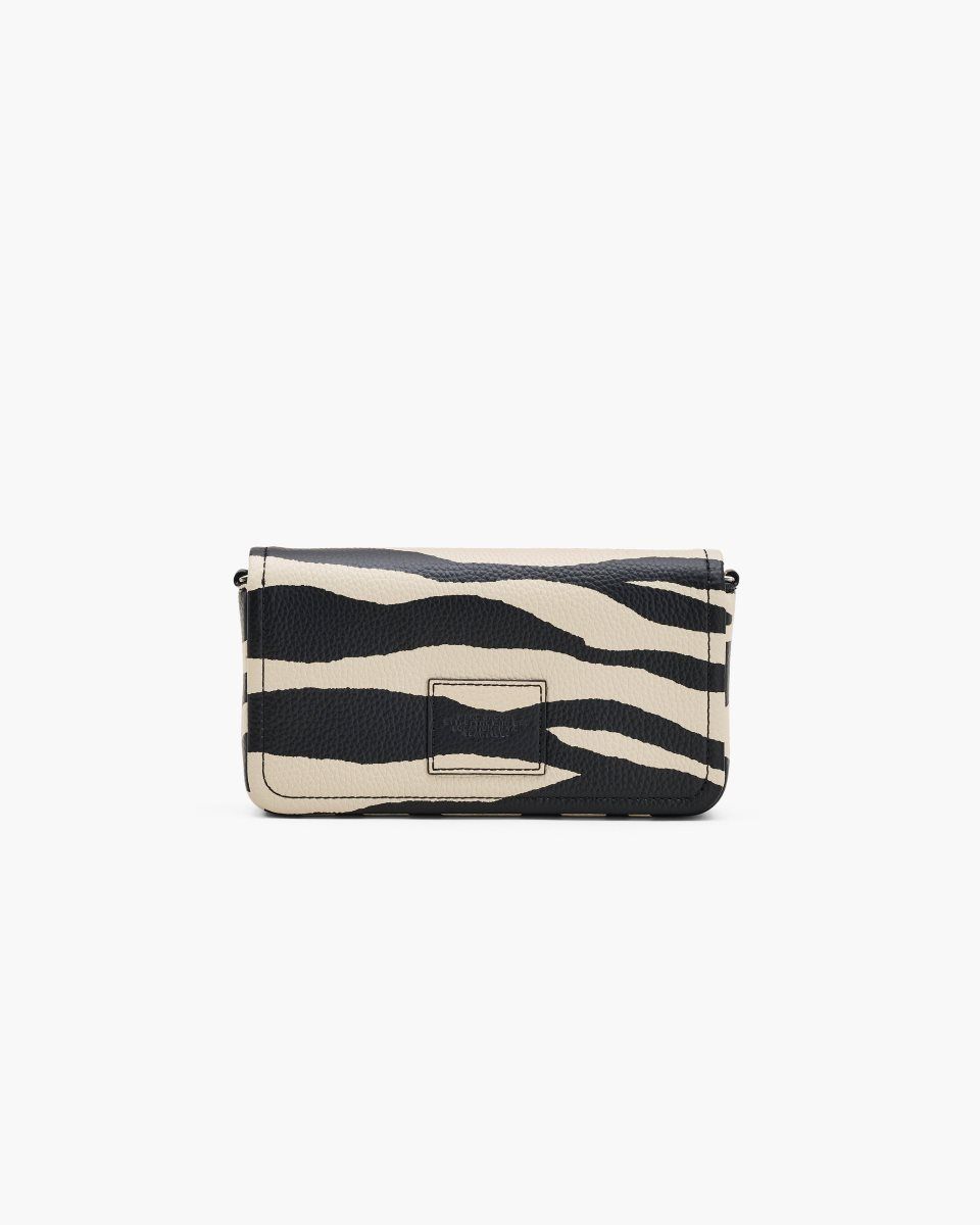 τσάντεσ χιαστί Marc Jacobs The Zebra Leather Chain Mini Bag γυναικεια μαυρα ασπρα | 013578RAZ