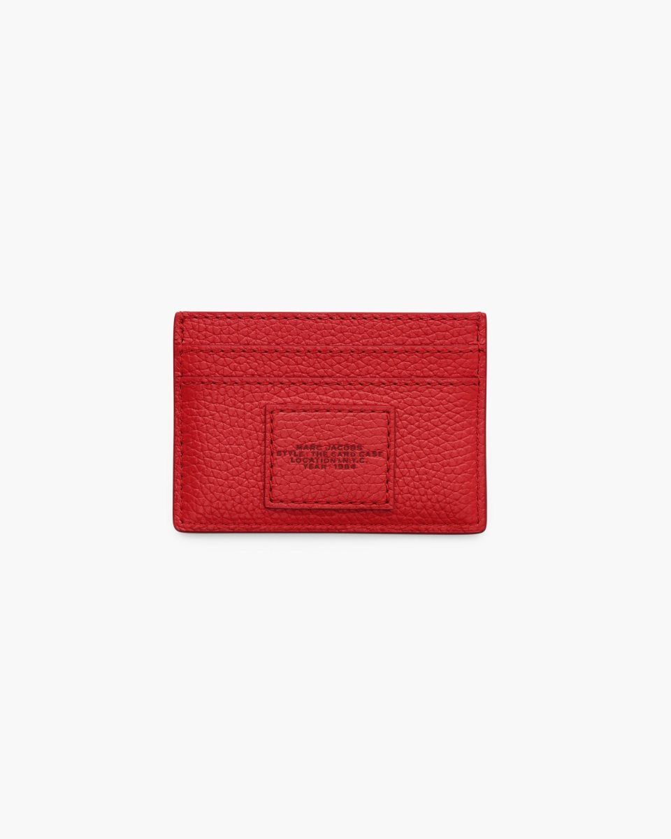 Θήκη Για Κάρτες Marc Jacobs The Leather Card Case γυναικεια κοκκινα | 961475MWB