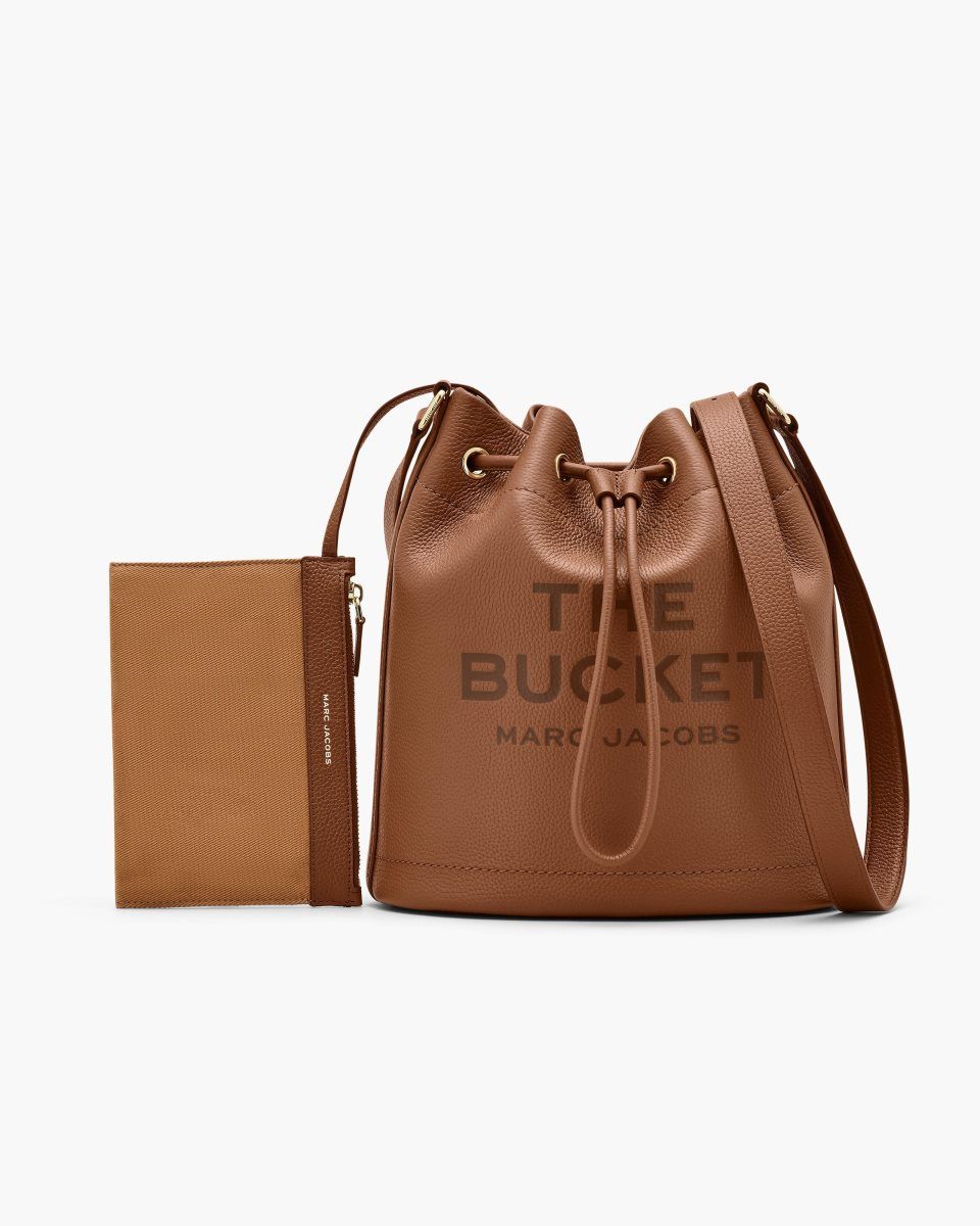 bucket bags Marc Jacobs The Leather Large Bucket Bag γυναικεια Argan Oil | 506824RGU